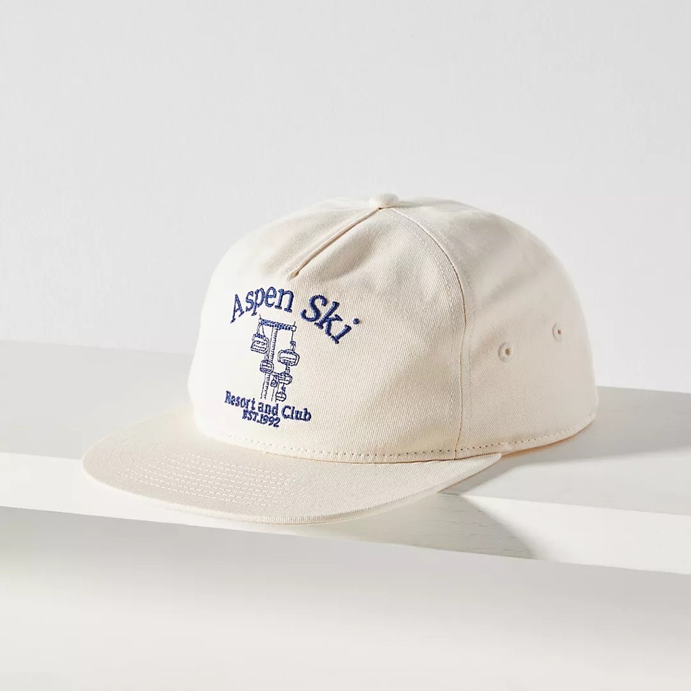 Aspen Ski Cream Baseball Cap